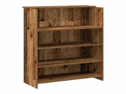 Mostrador de recepción madera vieja 200x50x103,5cm madera de ingeniería
