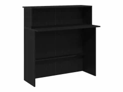 Online vidaxl Mostrador de recepción 100x50x103,5 cm madera ingeniería Negro