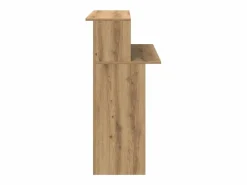 Clicnbuy Mostrador de recepción roble artisian 100x50x103,5 cm Marru00f3n