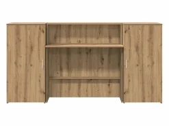 Clicnbuy Mostrador de recepción roble artisian 200x50x103,5 cm