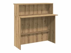 Clicnbuy Mostrador de recepción roble artisian 200x50x103,5 cm