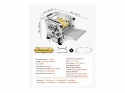 Online Máquina Automática para Tortillas SucceBuy, de Maíz, con Dos Moldes, para Restaurantes en Casa, Food Trucks, Restaurantes y Cafeterías Plateado
