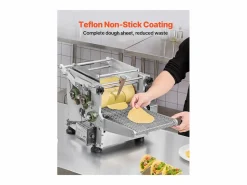 Online Máquina Automática para Tortillas SucceBuy, de Maíz, con Dos Moldes, para Restaurantes en Casa, Food Trucks, Restaurantes y Cafeterías Plateado