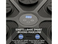 Online Máquina de Boxeo con Música, Bluetooth, LED, Montaje en Pared, para Adultos, Negra (41,8 x 44,6 x 7,5 cm) Aparato De Musculación