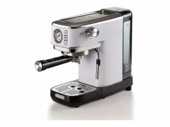 Online Máquina de café espresso manual 1381 blanca con manómetro, 15 bares, depósito de 1,1 L, compatible con café molido y cápsulas Pequeño Electrodoméstico