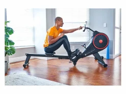 New Máquina de fitness de remo de aire - Modelo SMART ROWER - ECHELON - Casa / Apartamento Negro