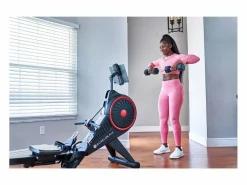 New Máquina de fitness de remo de aire - Modelo SMART ROWER - ECHELON - Casa / Apartamento Negro