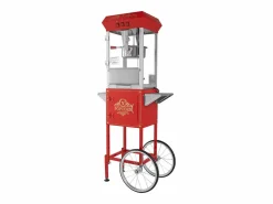 New Máquina de Palomitas SucceBuy, Máquina de Palomitas con Carrito, 850 W, 8 oz, 48 Tazas, , 610 x 410 x 1395 mm Rojo