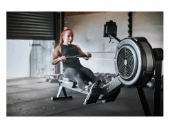 Máquina de remo Air Fitness - Half Human - Pantalla LCD con 8 programas - Hogar/Apartamento - Conexión Bluetooth / App
