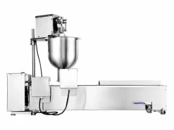 Sale Máquina para Hacer Rosquillas Automática Comercial SucceBuy, Máquina para Hacer Rosquillas Eléctrica de Una Sola Fila, Freidora de Acero Inoxidable Plateado