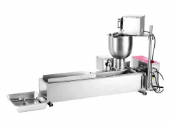Sale Máquina para Hacer Rosquillas Automática Comercial SucceBuy, Máquina para Hacer Rosquillas Eléctrica de Una Sola Fila, Freidora de Acero Inoxidable Plateado