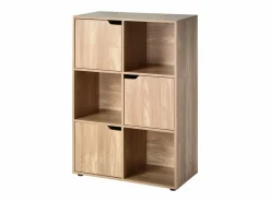 Clearance Calicosy Mueble 6 estantes con 3 puertas Beige