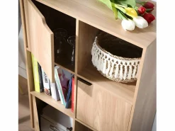 Clearance Calicosy Mueble 6 estantes con 3 puertas Beige