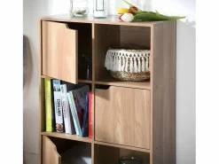Clearance Calicosy Mueble 6 estantes con 3 puertas Beige