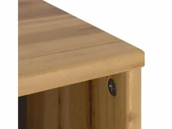 Outlet vidaxl Mueble auxiliar ODDA 40x24x79 cm madera maciza de pino Color natural claro