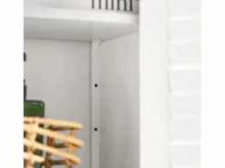 Sale Sobuy Mueble Auxiliar para baño Armario de baño Organizador con 2 estantes y 2 Puertas BZR13-W ES Blanco