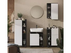 Vicco Mueble bajo lavabo antracita/blanco 60x35x65 karen Gris antracita