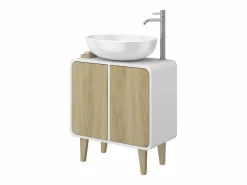 Vicco Mueble bajo lavabo /roble 60x30x61 arla Blanco