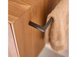 BERAH GETAH Mueble bajo lavabo de madera de teca maciza flotante 40 cm