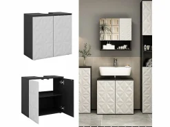 New Vicco Mueble bajo lavabo 60x30x57 edge Negro