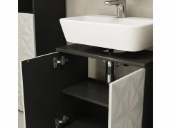 New Vicco Mueble bajo lavabo 60x30x57 edge Negro