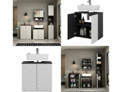 New Vicco Mueble bajo lavabo 60x30x57 edge Negro