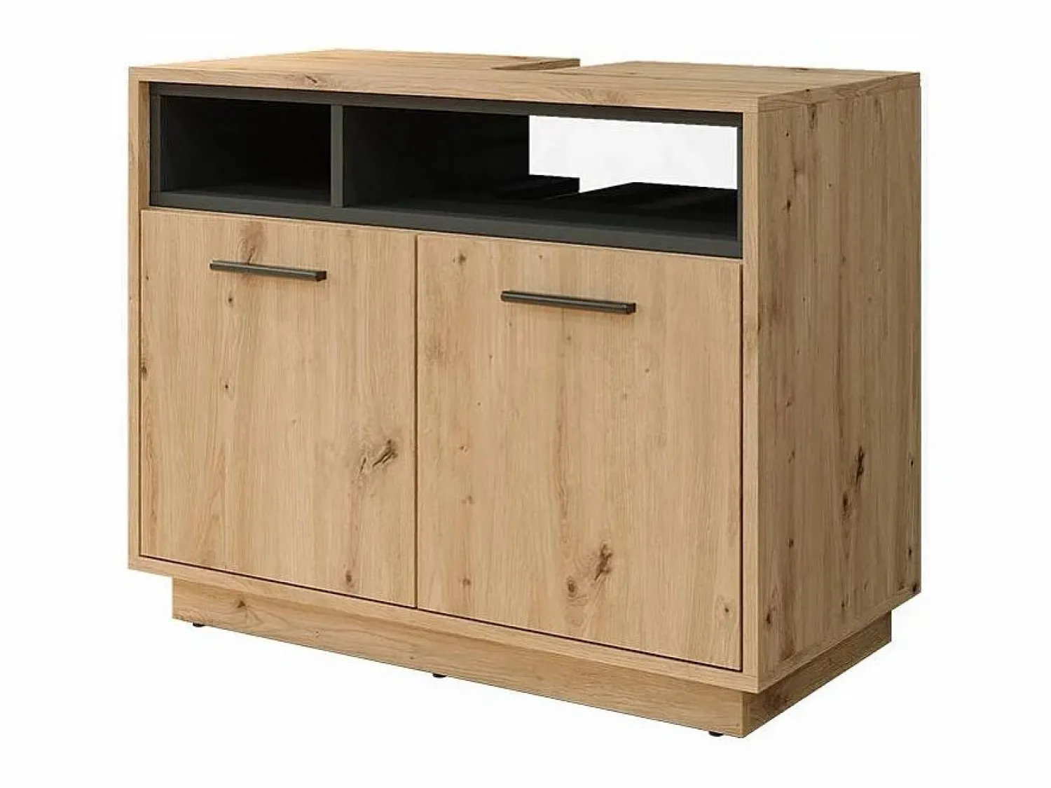 Discount Mueble bajo lavabo roble artesanal/antracita 80x40x64 beatrice Mueble De Lavabo