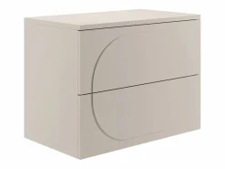 Discount Mueble bajo lavabo suspendido con relieve redondeado con estante - - 80 cm - VUTOMA Mueble De Lavabo