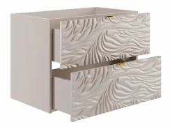Outlet Mueble bajo lavabo suspendido texturizado - - 80 cm - RINAREL Mueble De Lavabo