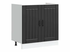 vidaxl Mueble Bajo para Fregadero con almacenamiento Lucca 2 pcs