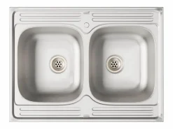 vidaxl Mueble Bajo para Fregadero con almacenamiento Lucca 2 pcs