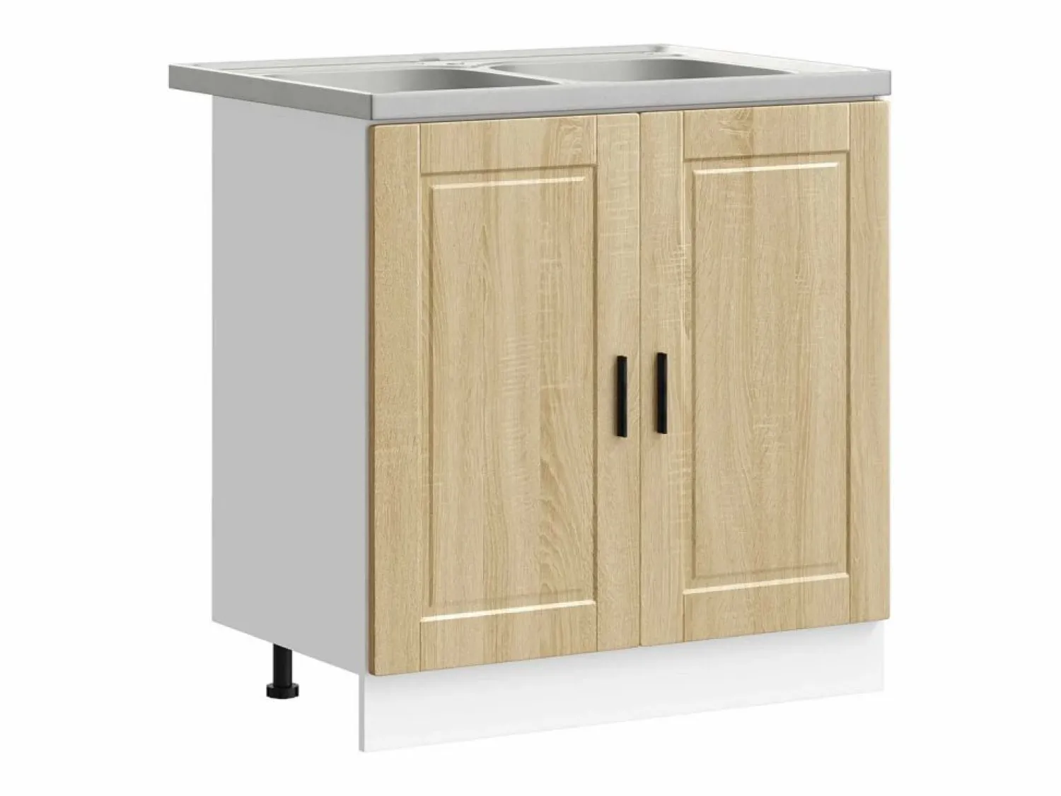 Online vidaxl Mueble Bajo para Fregadero con puerta Porto 2 pcs Marrón Marru00f3n