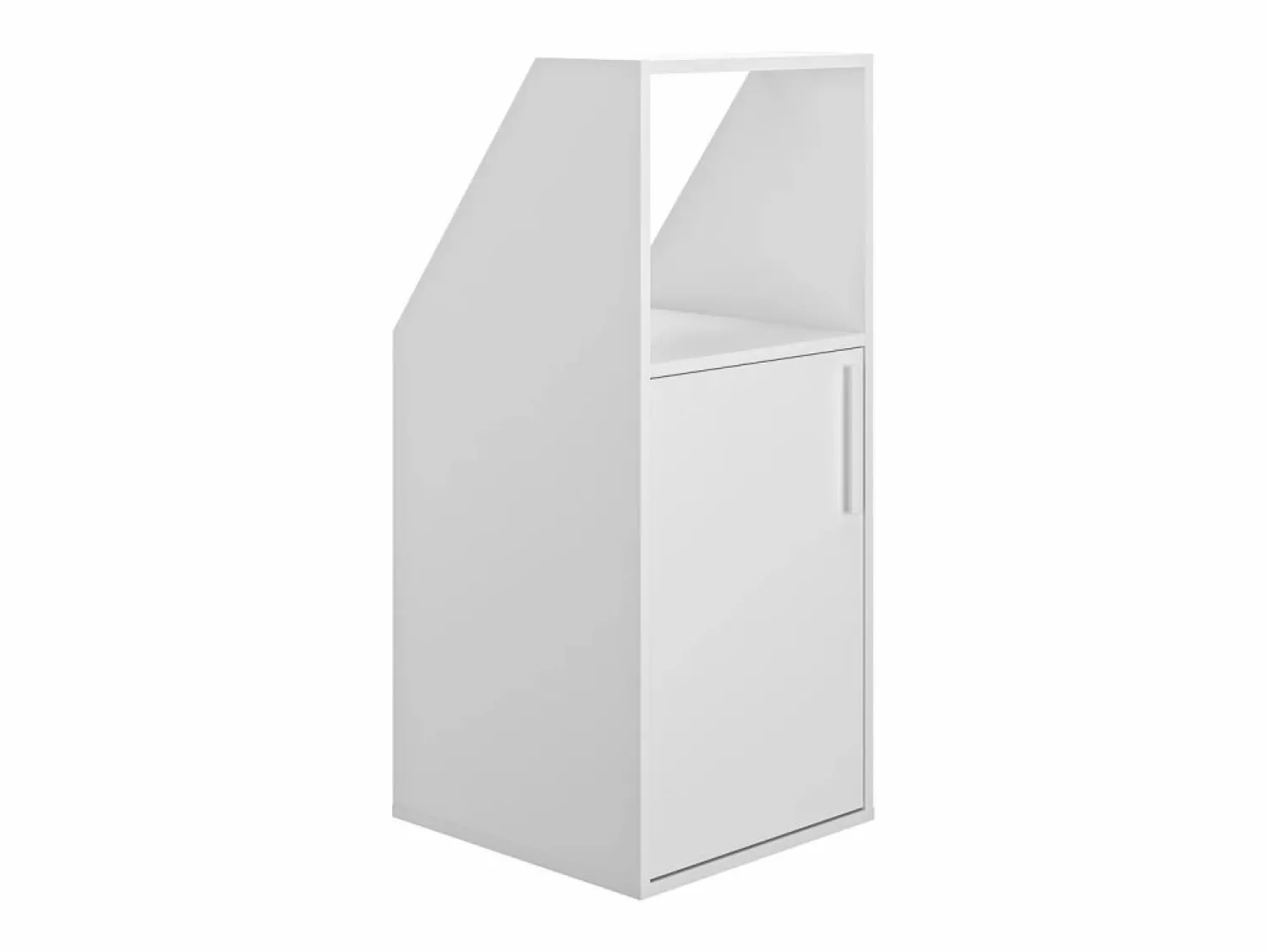 New Mueble bajo para techo abuhardillado con 1 puerta y 1 estante - ADEZIO Armario Para Buhardilla|Mueble De Almacenaje