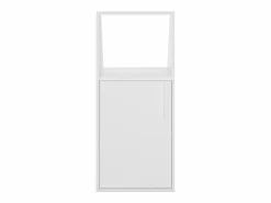 New Mueble bajo para techo abuhardillado con 1 puerta y 1 estante - ADEZIO Armario Para Buhardilla|Mueble De Almacenaje