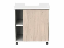 Hot Mueble baño c/ruedas p/lavabo pedestal Sinna 59 cm Mueble De Baño Simple