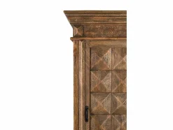 Clearance Giner y colomer Mueble bar con puerta frontal fabricado en madera de mango Marru00f3n