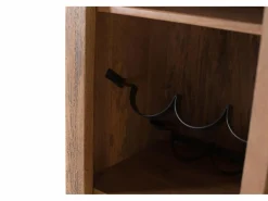 Clearance Giner y colomer Mueble bar con puerta frontal fabricado en madera de mango Marru00f3n