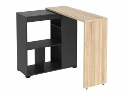 New Mueble bar giratorio con almacenaje - Natural y antracita - SATURN Muebles De Bar|Mueble Bar