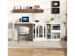 Hauss Spole Mueble bar giratorio con 2 puertas de cristal - Tapa reversible -