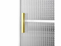 Hauss Spole Mueble bar giratorio con enchufes, iluminación LED y tablero perforado -