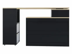 New Mueble bar giratorio y retráctil、Aparador multifuncional - gran espacio de almacenamiento - Mueble Bar