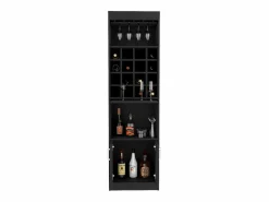 Hot TuHome Mueble Bar Kava Beijing, con mesa extensible 180.6CM A X 51CM An X 34CM P Wengue Negro
