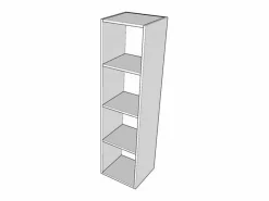 Clearance Les Tendances Mueble cama 140x190 cm con sofá y columna contenedor de madera de nogal Kanto-Color Microfibra 38 Marru00f3n