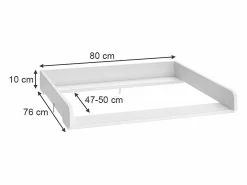 Outlet Vicco Mueble cambiador 80x76x10 wicko Blanco