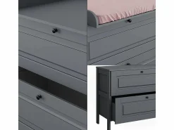 Outlet Vicco Mueble cambiador 108x70x98 ajaton Gris