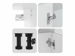 Outlet vidaxl Mueble cocina Kalmar hormigón 4 pzas madera contrachapada Gris