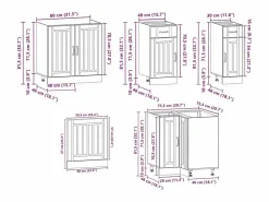 Sale Mueble cocina Kalmar madera vieja 11 pzas madera contrachapada Cocina Completa
