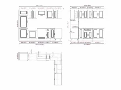 vidaxl Mueble cocina Kalmar madera vieja 14 pzas madera contrachapada