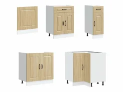 vidaxl Mueble cocina Kalmar roble sonoma 11 pzas madera contrachapada