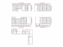 Online vidaxl Mueble cocina Kalmar roble sonoma 11 pzas madera contrachapada Color natural claro